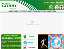 Tablet Screenshot of powergreenbatteries.com